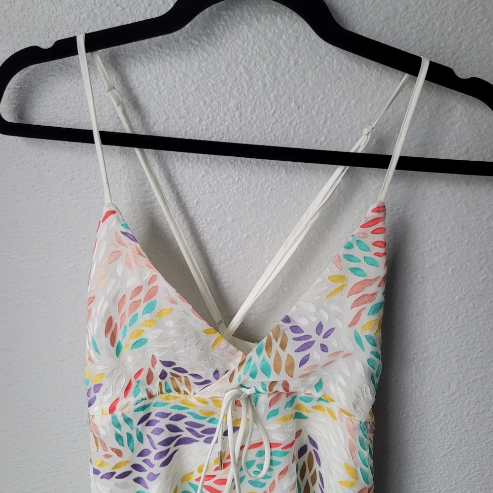 Multicolor Patterned Women's Dress - Picture 3 of 8